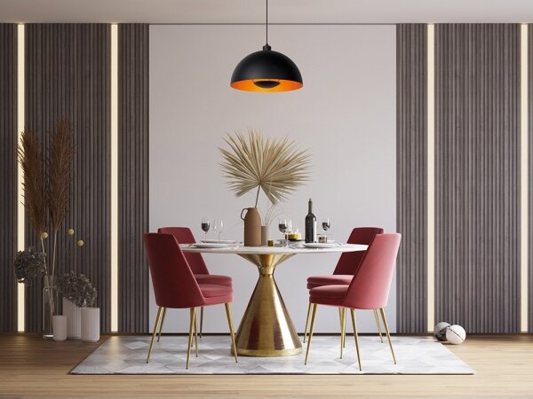 Lustră pe cablu SIEMON 1xE27/40W/230V neagră Lucide 45496/01/30
