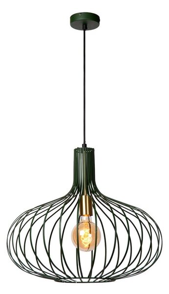 Lustră pe cablu MANUELA 1xE27/60W/230V d. 65 cm verde Lucide 78374/65/33