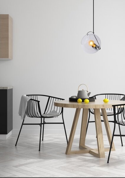 Lustră pe cablu JAZZLYNN 1xE27/60W/230V d. 20 cm Lucide 25405/20/60