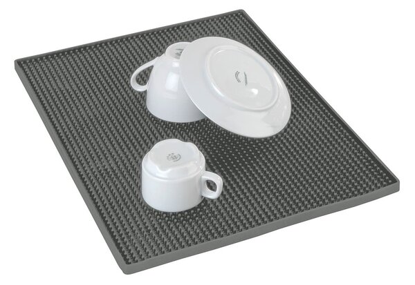 Scurgător de vase gri din cauciuc 40x30 cm Maxi – Wenko