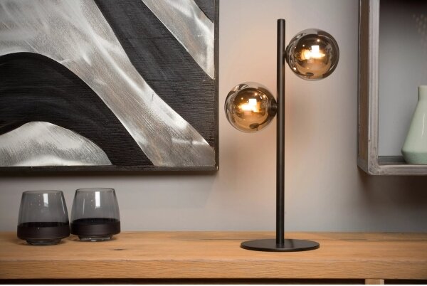 Lampă de masă TYCHO 2xG9/28W/230V neagră Lucide 45574/02/30