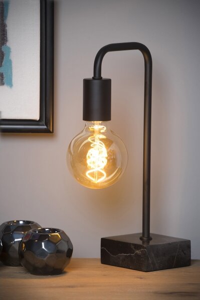 Lampă de masă LORIN 1xE27/40W/230V neagră Lucide 45565/01/30