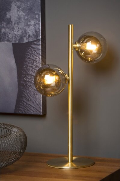 Lampă de masă TYCHO 2xG9/28W/230V aurie Lucide 45574/02/02