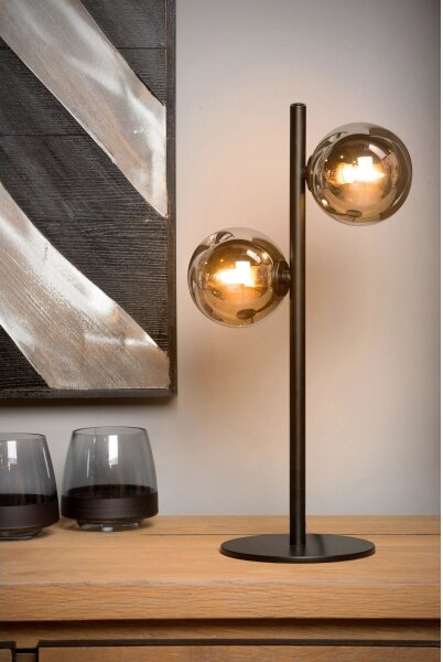 Lampă de masă TYCHO 2xG9/28W/230V neagră Lucide 45574/02/30
