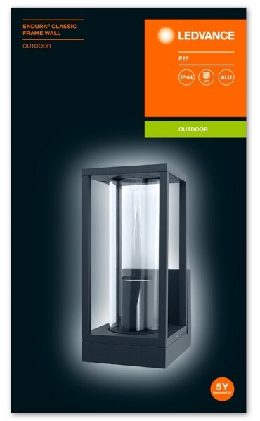 Aplică de exterior FRAME 1xE27/60W/230V IP44 Ledvance