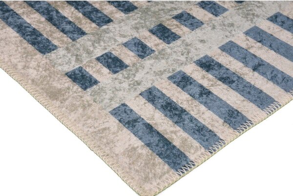 Covor albastru/gri 80x50 cm - Vitaus