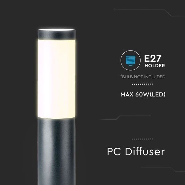 Lampă de exterior 1xE27/60W/230V IP44 45cm antracit