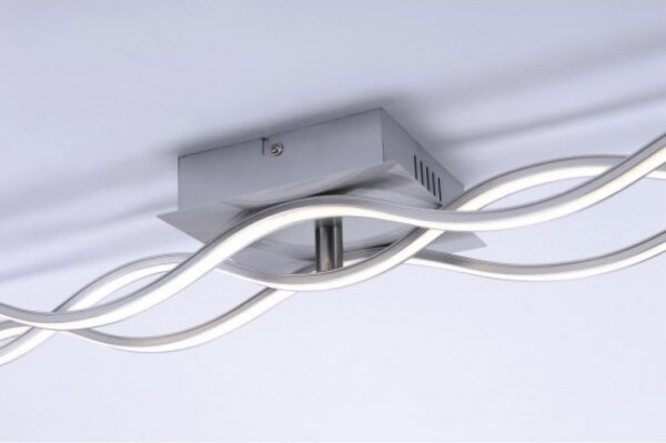 Lustră LED aplicată WAWE LED/28W/230V crom mat Leuchten Direkt 15166-55