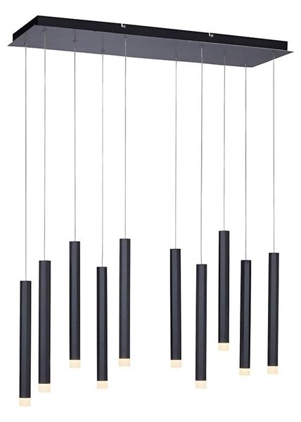 Lustră LED pe cablu 10xLED/4,8W/230V neagră Leuchten Direkt 15206-18