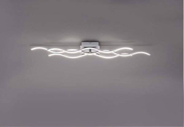 Lustră LED aplicată WAWE LED/28W/230V crom mat Leuchten Direkt 15166-55
