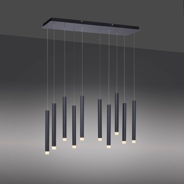 Lustră LED pe cablu 10xLED/4,8W/230V neagră Leuchten Direkt 15206-18