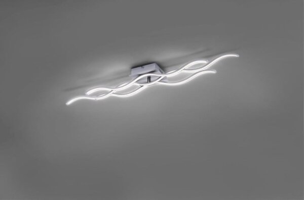 Lustră LED aplicată WAWE LED/28W/230V crom mat Leuchten Direkt 15166-55