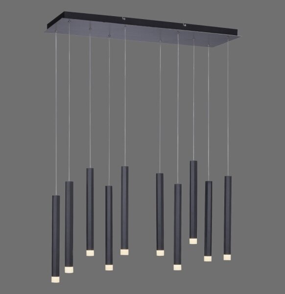 Lustră LED pe cablu 10xLED/4,8W/230V neagră Leuchten Direkt 15206-18