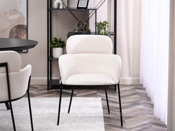 Scaun Baggie K (crem + negru). Promo -15%. 1110948