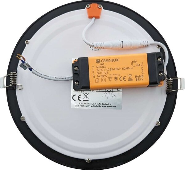 Plafonieră LED încastrată pentru baie VEGA LED/12W/230V 2800K d. 16,8 cm IP44