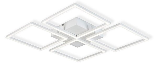 Lustră LED aplicată dimabilă 4xLED/16,25W/230V pătrată albă Top Light + telecomandă