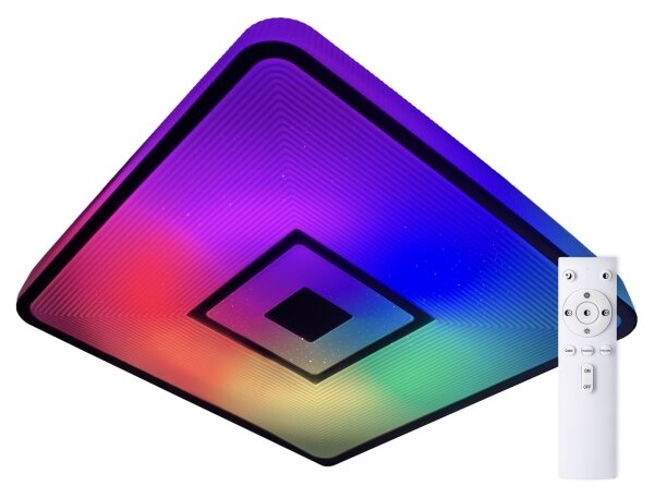 Plafonieră LED RGB dimabilă LED/24W/230V pătrată Top Light + telecomandă
