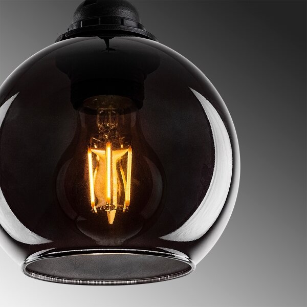 Lustră pe cablu SMOKED 3xE27/40W/230V