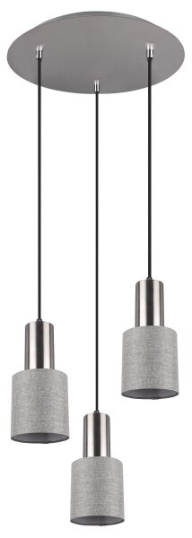 Lustră pe cablu WAILER 3xGU10/5W/230V gri Trio