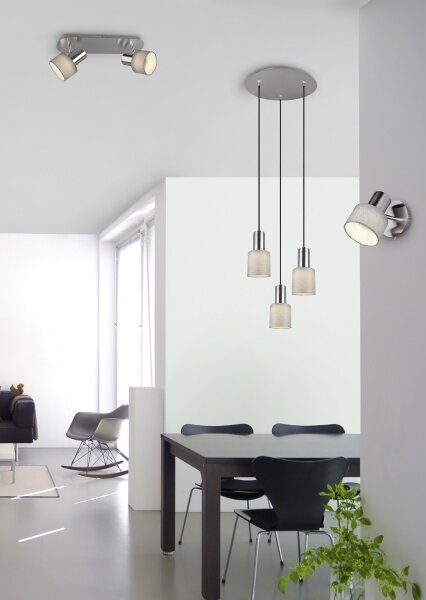 Lustră pe cablu WAILER 3xGU10/5W/230V gri Trio