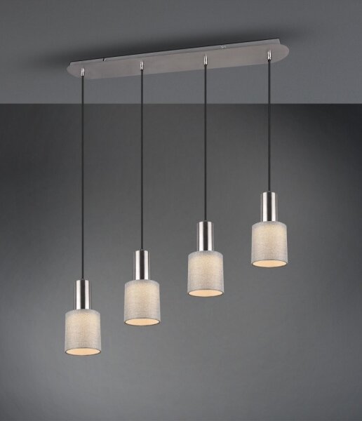 Lustră pe cablu WAILER 4xGU10/5W/230V gri Trio