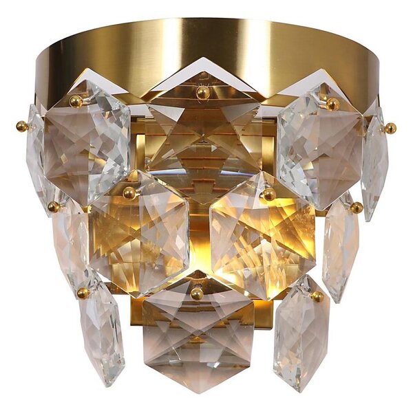 Aplică de cristal GRACE 2xE14/40W/230V aurie