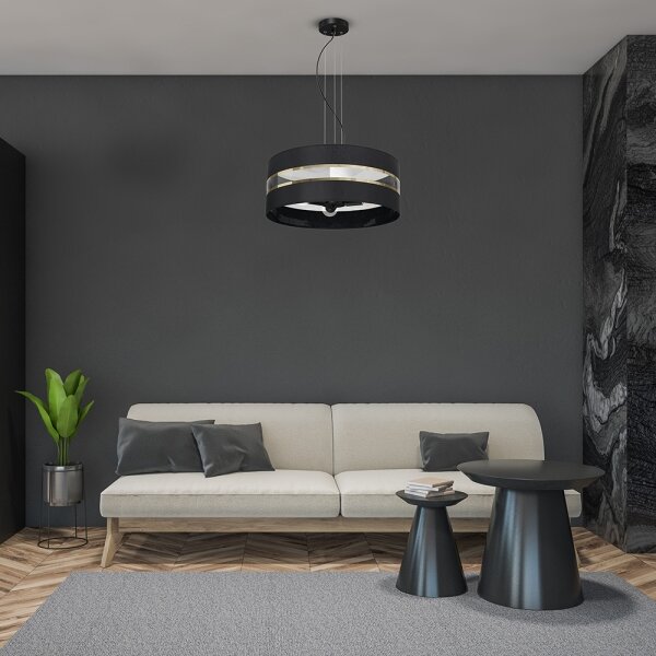 Lustră pe cablu ULTIMO 3xE27/60W/230V neagră