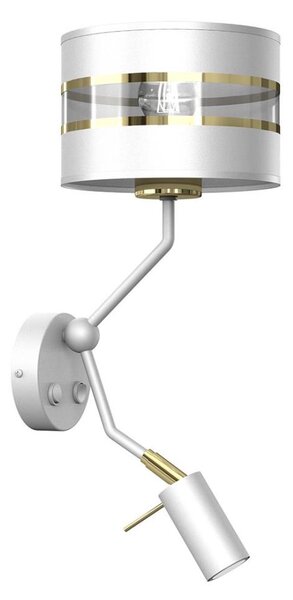 Lampă de perete ULTIMO 1xE27/40W/230V + 1xGU10/MR11/7W albă