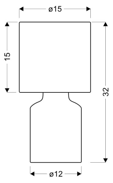 Lampă de masă INER 1xE14/40W/230V maro