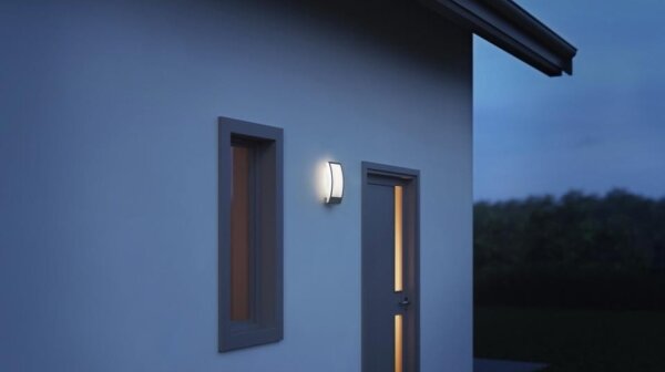 Aplică de exterior L 22 1xE27/60W/230V IP44 oțel inoxidabil Steinel 069254