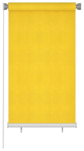 Jaluzea tip rulou de exterior, galben, 80x140 cm, HDPE