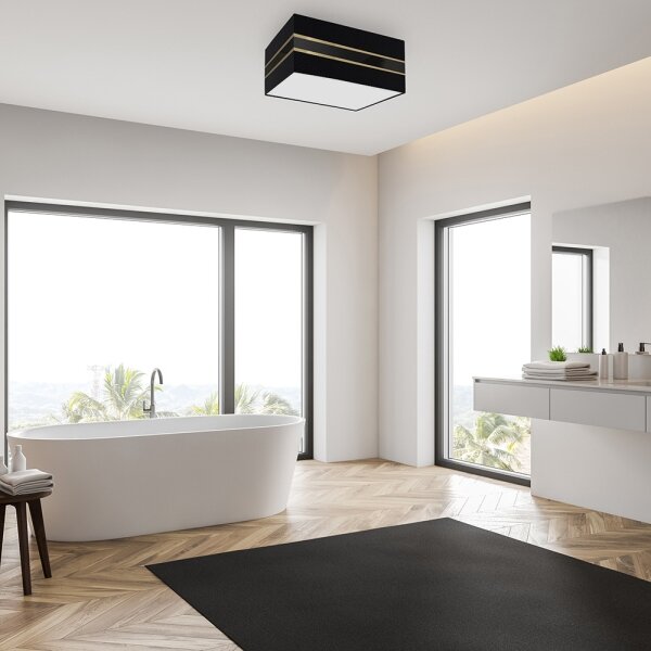 Plafonieră ULTIMO 2xE27/60W/230V negru