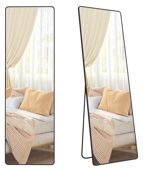 Oglinda de podea Negru Songmics 160x50x1.3 cm