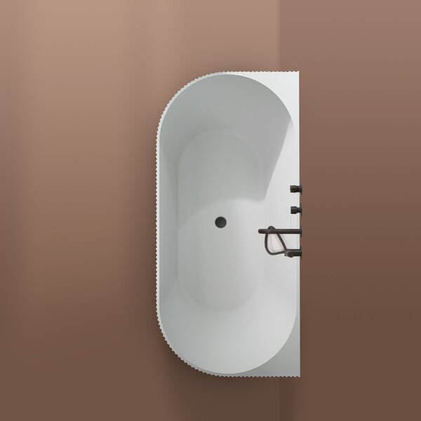 Oltens Hamnes cadă de perete 170x80 cm dreptunghiulară alb 12026000