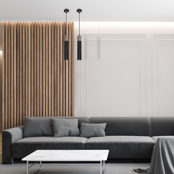 Lustră pe cablu SOLO 1xGU10/MR11/40W/230V negru