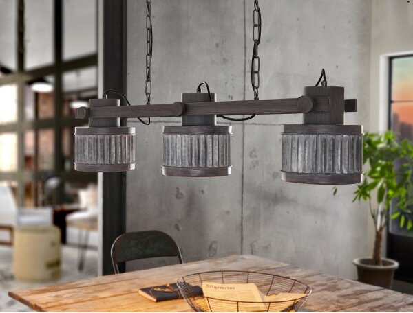 Eglo 43447 - Candelabru pe lanț TURROCK 3xE27/28W/230V