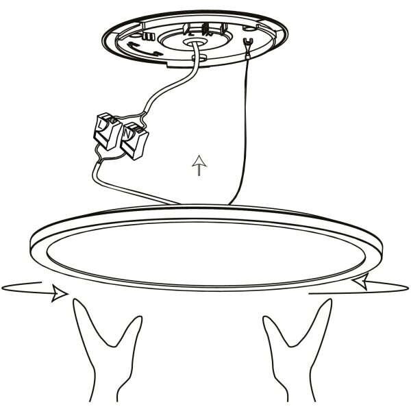 Plafonieră LED RGBW dimabilă ROVITO-Z LED/14,6W/230V negru Eglo 900091