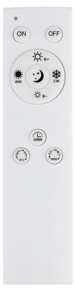Plafonieră LED dimabilă MONIROTE LED/37W/230V neagră Eglo 99792 + telecomandă