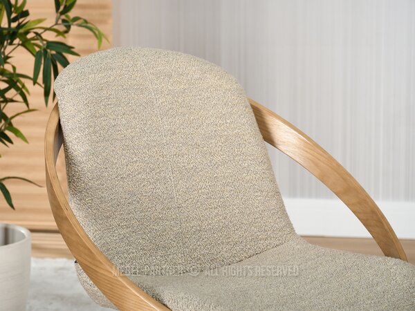 Scaun Lila K (bej + stejar). Promo -13%. 1111104