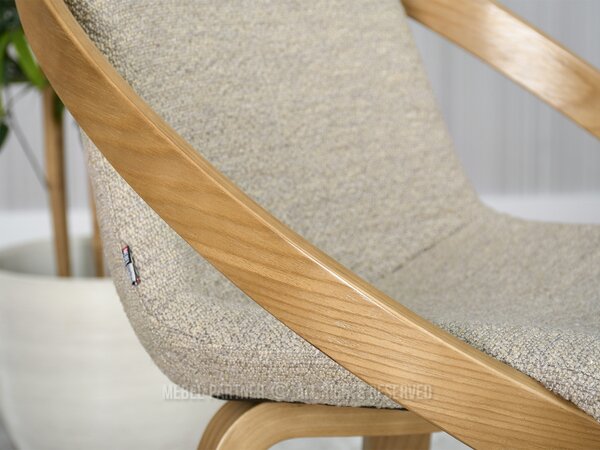 Scaun Lila K (bej + stejar). Promo -13%. 1111104