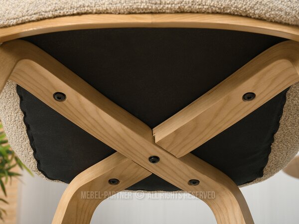 Scaun Lila K (bej + stejar). Promo -13%. 1111104