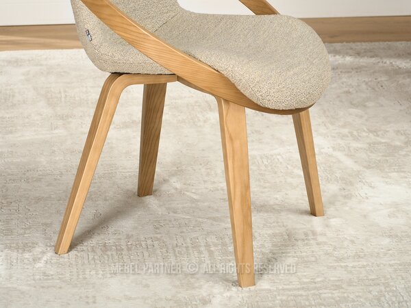 Scaun Lila K (bej + stejar). Promo -13%. 1111104