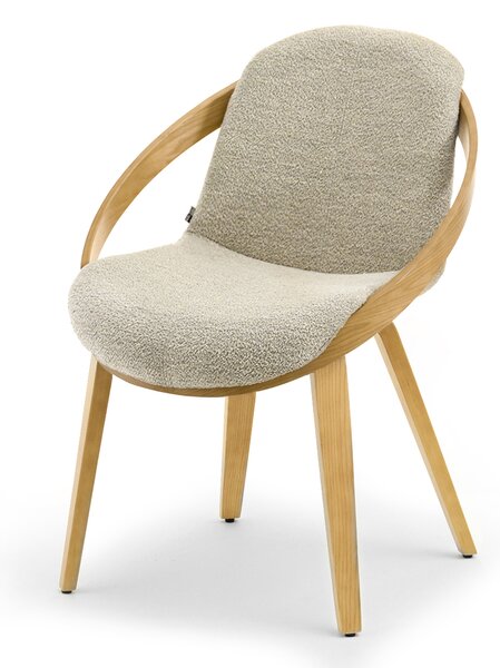 Scaun Lila K (bej + stejar). Promo -13%. 1111104