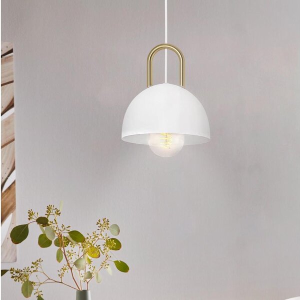 Lustră pe cablu CALMANERA 1xE27/40W/230V albă Eglo 99695