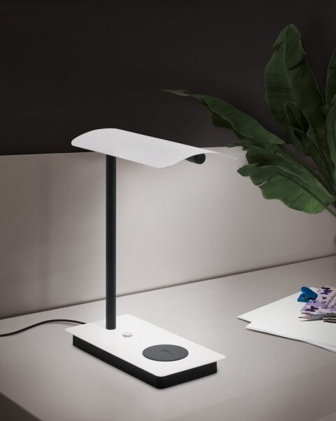 Eglo 99828 - Lampă de birou LED tactilă dimabilă ARENAZA LED/5,8W/230V albă