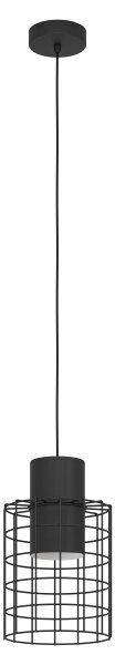 Lustră pe cablu MILLIGAN 1xE27/40W/230V d. 20 cm neagră Eglo 43625