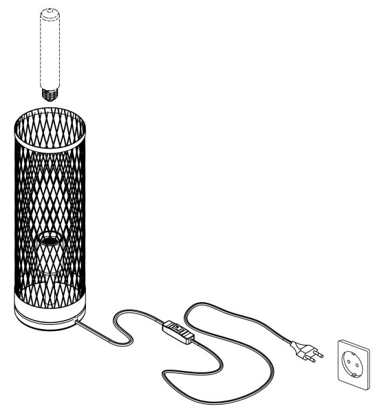 Lampă de masă REDCLIFFE 1xE27/40W/230V Eglo 43536