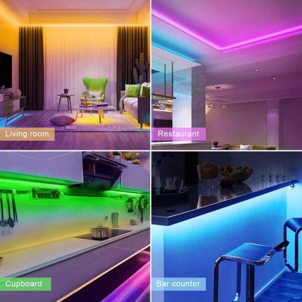 Bandă LED RGB dimabilă LED/20W/230V 5m IP65 Tuya Solight WM57 + telecomandă