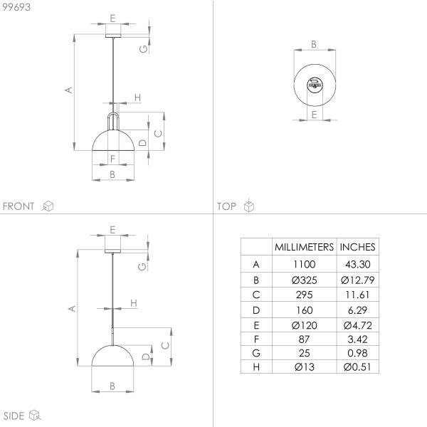 Lustră pe cablu CALMANERA 1xE27/40W/230V neagră Eglo 99693