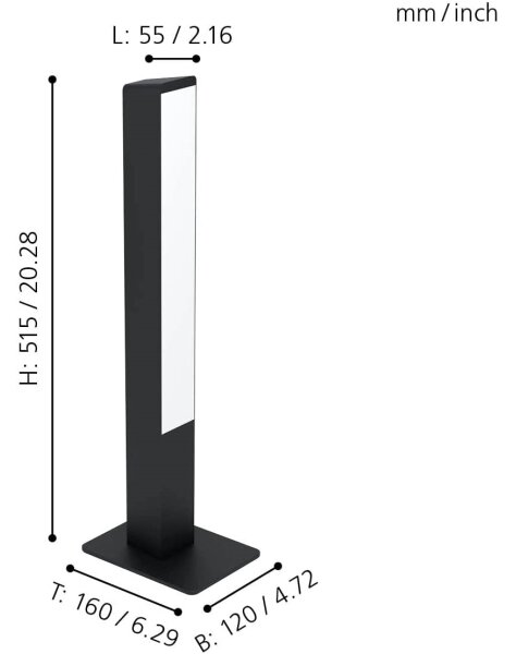Lampă LED RGBW dimabilă de masă SIMOLARIS-Z LED/16W/230V 2700-6500K Eglo 99604